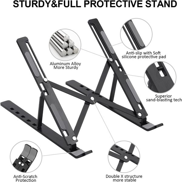 Soporte Ajustable para Ordenador Portátil Nestling de Aluminio, Antideslizante y Ventilado, para Dispositivos de 10 a 17 Pulgadas Embalaje Deteriorado on Sale