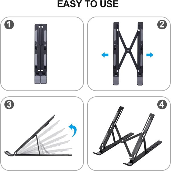 Soporte Ajustable para Ordenador Portátil Nestling de Aluminio, Antideslizante y Ventilado, para Dispositivos de 10 a 17 Pulgadas Embalaje Deteriorado on Sale