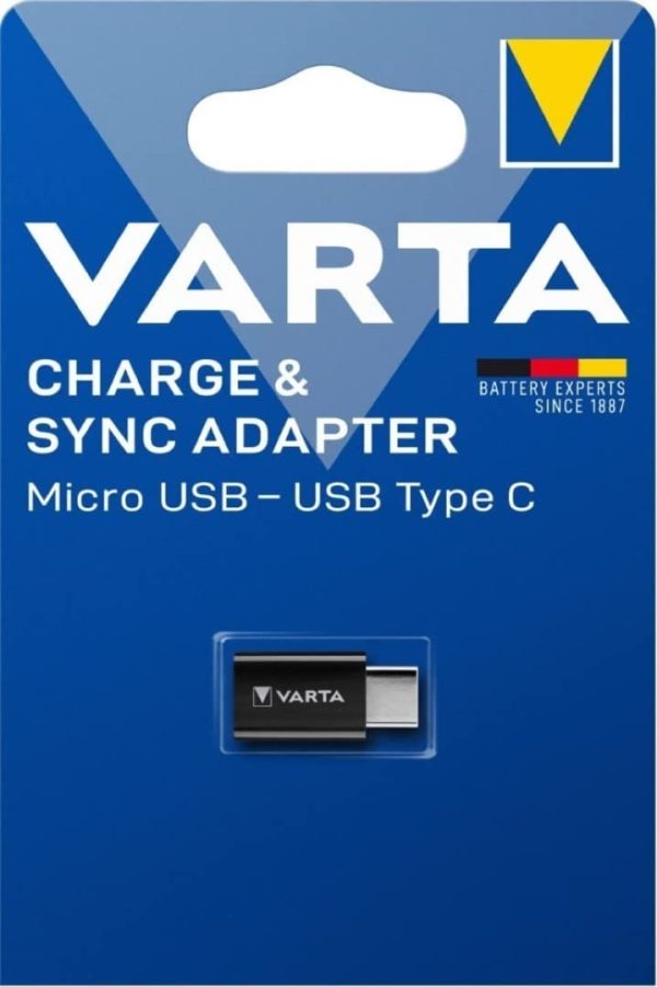 Adaptador Varta de Carga y Datos, Micro USB a USB Tipo C (Compatible con Apple Macbook, Google Nexus, HTC, Huawei, Sony Xperia y más) Reacondicionado on Sale