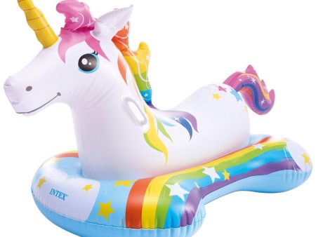 Flotador Unicornio Intex - Colchoneta Infantil 163 x 86 cm con 2 Asas de Sujeción, para Niños a Partir de 3 Años, Peso Máximo 40 Kg Discount