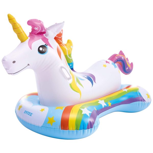 Flotador Unicornio Intex - Colchoneta Infantil 163 x 86 cm con 2 Asas de Sujeción, para Niños a Partir de 3 Años, Peso Máximo 40 Kg Discount