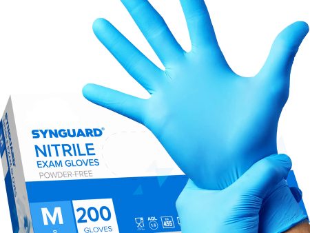 200 guantes de Nitrilo M sin polvo, sin látex, hipoalergénicos, certificados CE conforme a normativa europea para alimentos y uso médico Embalaje Deteriorado (Cad: 30 06 2026) Sale