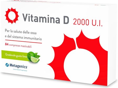 Metagenics Vitamina D 2000 UI - Suplemento del sistema inmunológico - Para la salud ósea - 84 tabletas masticables Embalaje Deteriorado Cheap