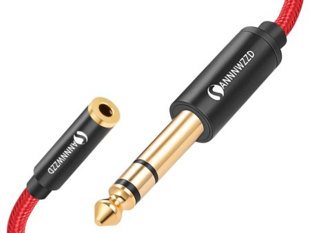 Cable ANNNWZZD Jack 3.5mm a 6.35mm para Ordenador, Cine en Casa y Amplificadores - 1m Embalaje Deteriorado Online now