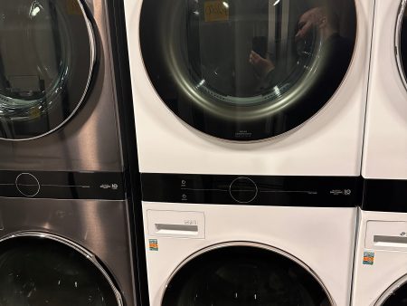 BRAND NEW STACKED LAUNDRY CENTER WITH ELECTRIC DRYER - WAS12383 WKE100HWA For Cheap