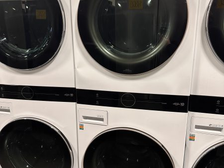 NEW LG FRONT LOAD WASHER ELECTRIC DRYER WASHTOWER - WAS12522 WKE100HWA on Sale