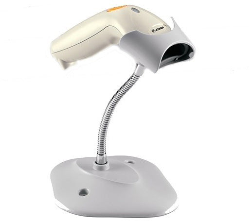 LS1203-1AZU0100SR - ZEBRA HANDHELD 7  CORDED 1D BARCODE SCANNER (USB) WITH STAND; WHITE Cheap