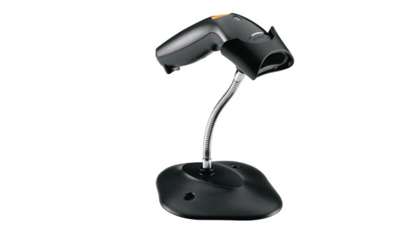 LS1203-7AZU0100SR - ZEBRA HANDHELD 7  CORDED 1D BARCODE SCANNER (USB) WITH STAND; BLACK For Cheap